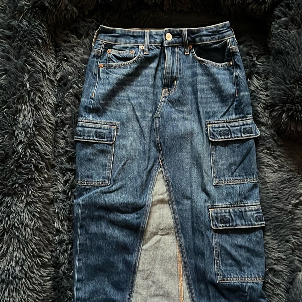 American Eagle Dark Blue Jean skirt